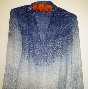 Blue and white shirt